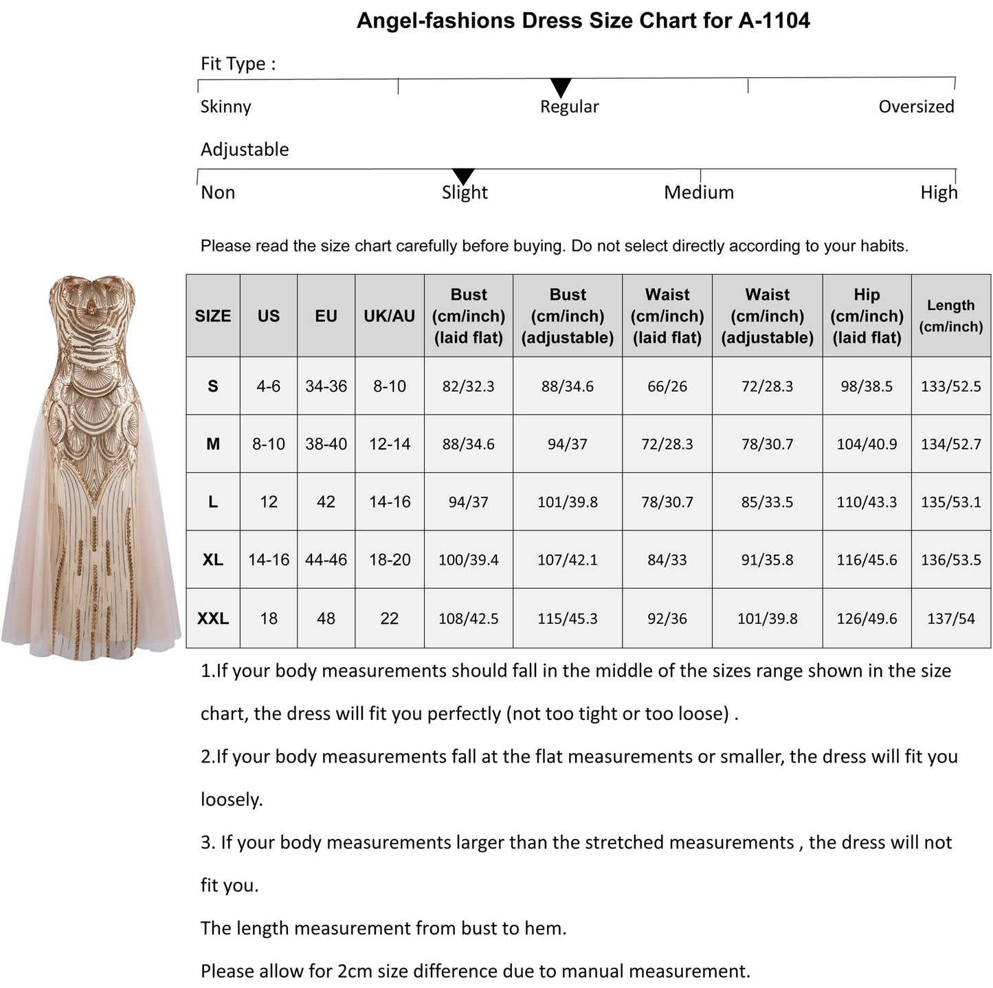 Angel-fashions Women's Champagne Sequin Strapless Sweetheart Mesh Lace up Banquet Dress X-Large