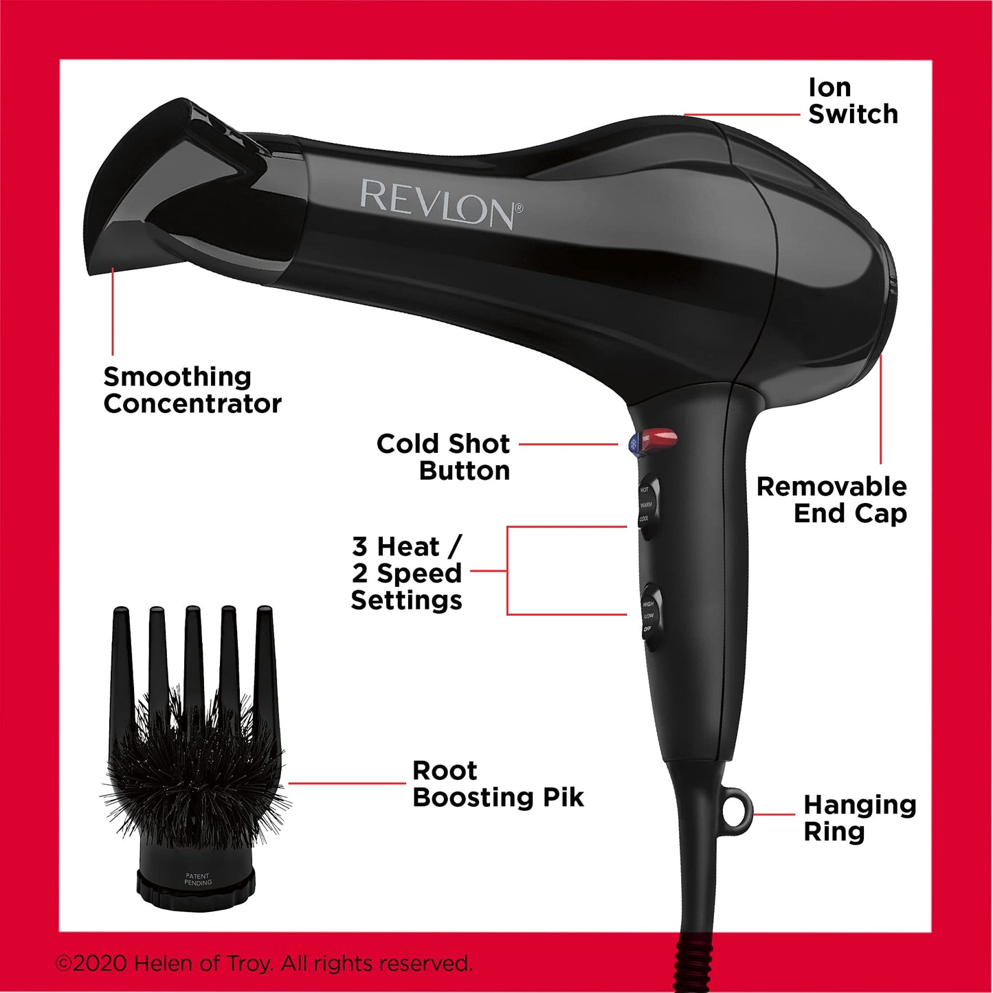 Revlon Salon 1875W 20X Better Grip Turbo Hair Dryer