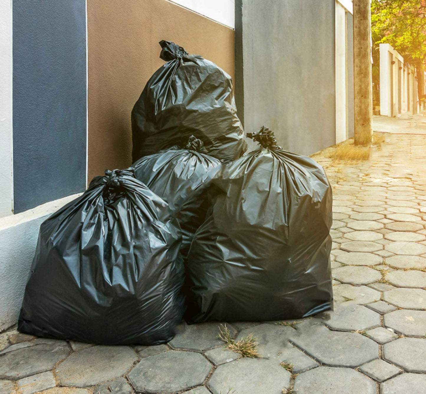 Tasker 30-33 Gallon Trash Bags (Value 250 Bags), Black Garbage Bags 30 Gallon - 32 Gallon - 33 Gallon - 35 Gallon. High Density Bags