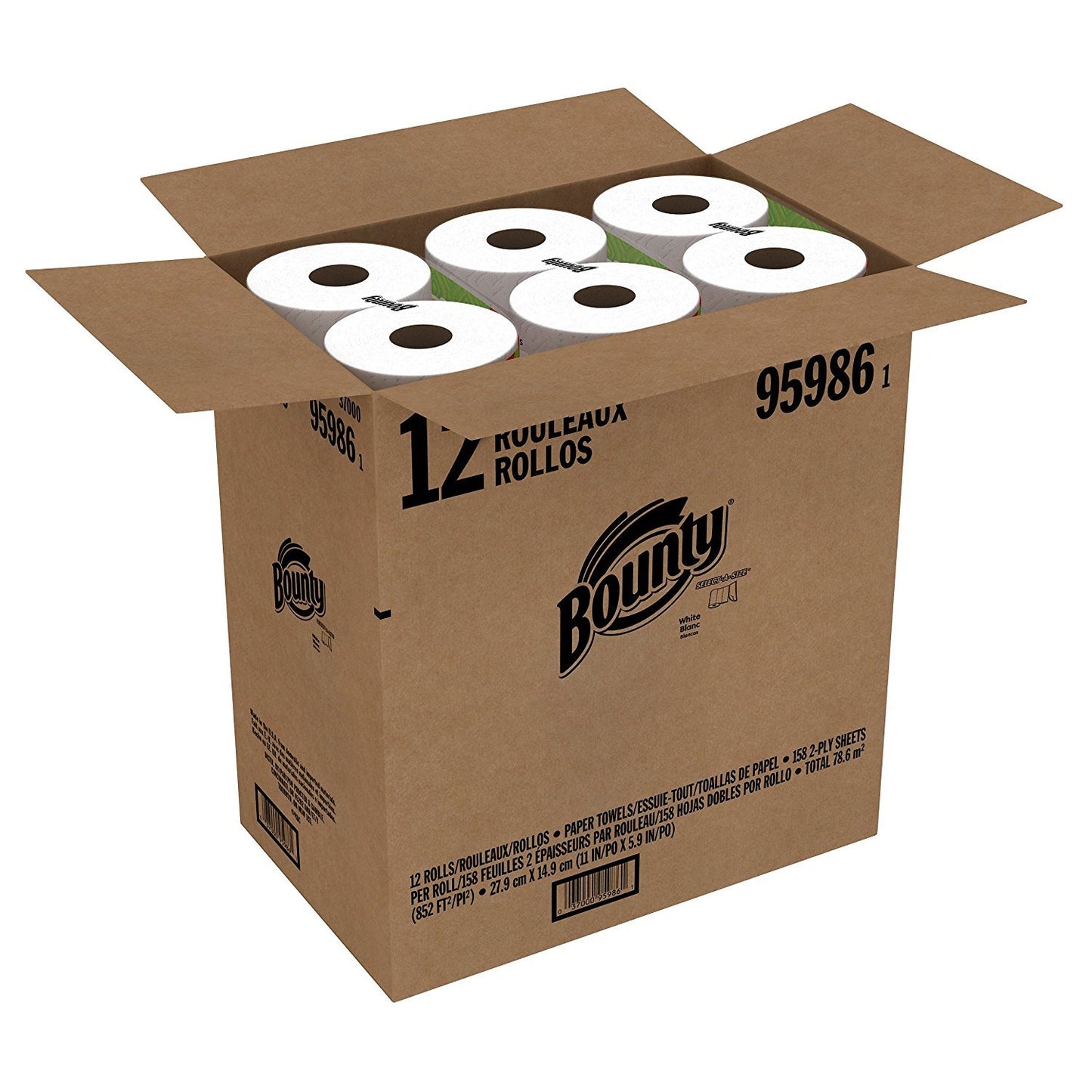 Bounty Paper Towels, 12 Pack