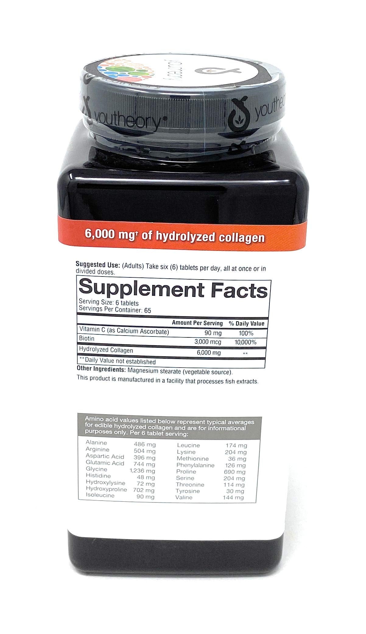 youtheory Collagen Plus Biotin, 390 Tablets (5 Pack)