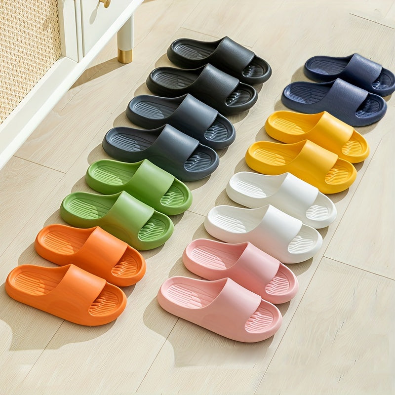 Mens Oversized Slippers - Ultra-Comfort Pillow Sole, Quik-Dry Eva, Odor-Eliminating - Versatile Beach to Home, Non-Slip Sandals