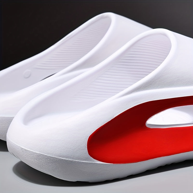 Men's Slippers Anti-collision Design Stepping On Feces Feeling Slippers Men's Bath Home Thickened Sole Heightened Sandals And Slippers Women