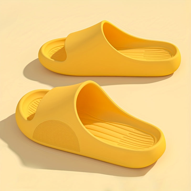 Mens Oversized Slippers - Ultra-Comfort Pillow Sole, Quik-Dry Eva, Odor-Eliminating - Versatile Beach to Home, Non-Slip Sandals