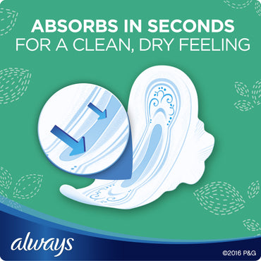 Always Ultra Thin Feminine Pads for Women, Size 1, Regular Absorbency, with Wings, Scented, 32 Count - Pack of 6 (192 Total Count)