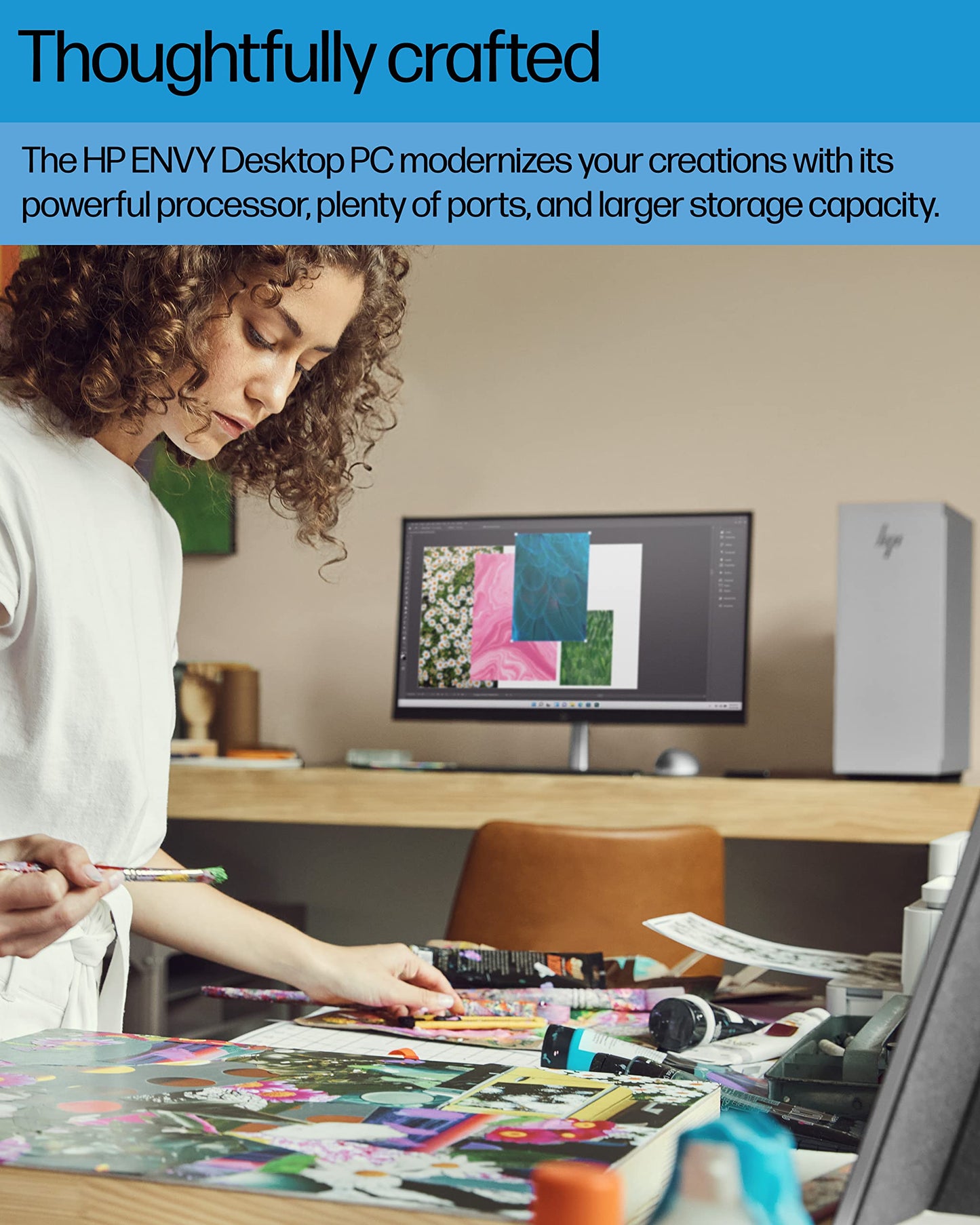 HP Envy Desktop Bundle PC, NVIDIA GeForce RTX 3070 Graphics,12th Generation Intel Core i9 Processor, 16 GB SDRAM, 1 TB SSD, Windows 11 Home OS, Wi-Fi & Bluetooth (TE02-0042, 2022)