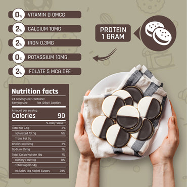 Beigel's Black and White Cookies | New York Style | Fresh Baked Goods | Kosher Snack | 2.4" cookie | 24 Count