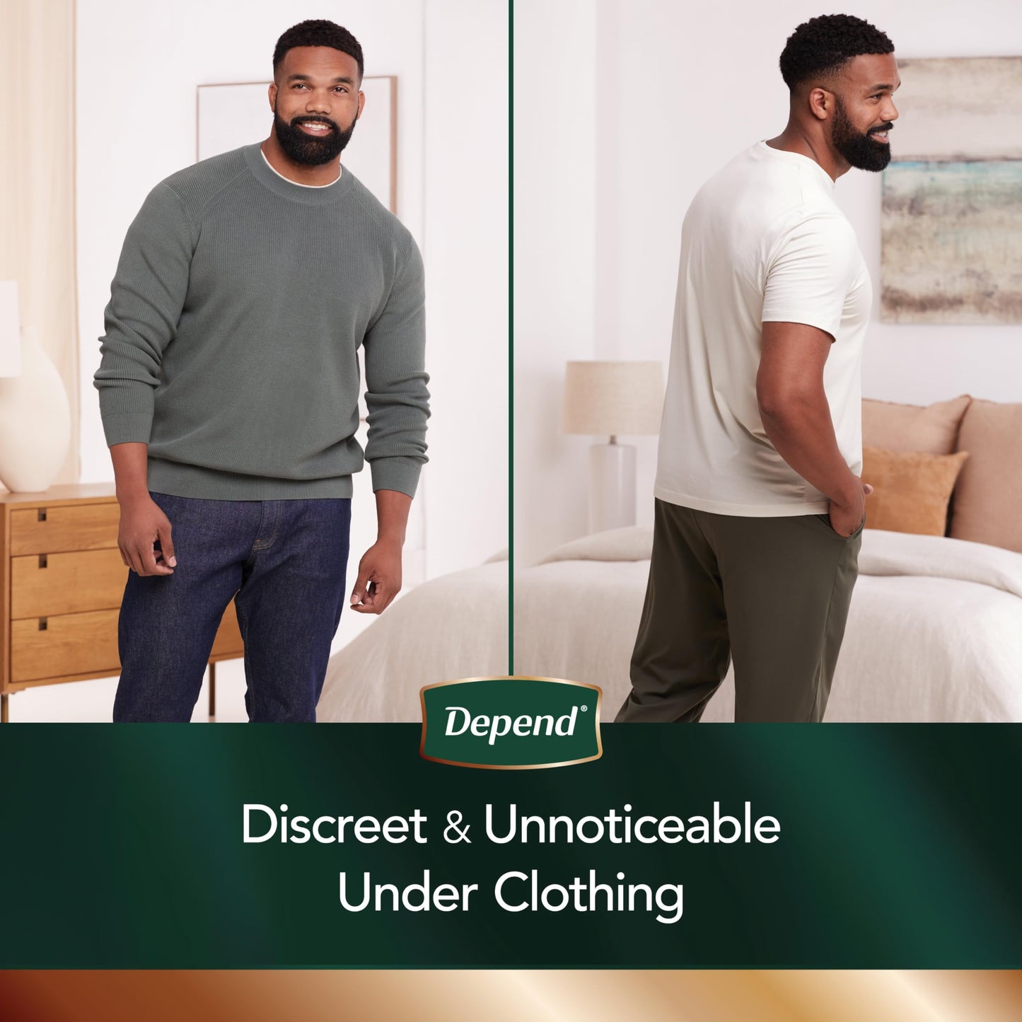 Depend Real Fit Incontinence Underwear for Men, Disposable, Maximum Absorbency, Small/Medium, Black, 56 Count, Packaging May Vary