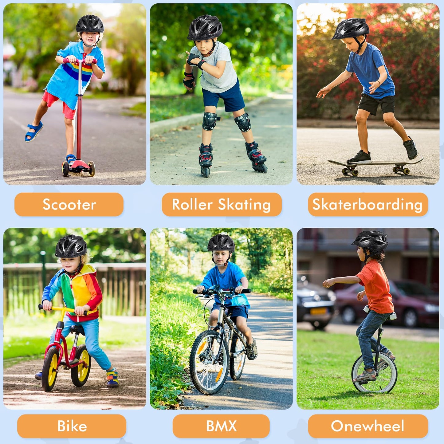 Zacro Kids Bike Helmet - Boys and Girls Youth Bike Helmets Fits Ages 5-8/8-14 Year Olds, Dial Fit Adjustment & Detachable Visor, Lightweight Bicycle Helmet for Mountain Cycling CPSC Safety Certified