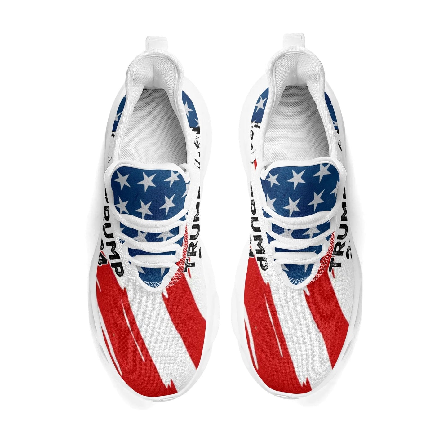 Men's Trump 2024 Shoes Sneakers, Trump Support Shoes, Trump 2024 Shoes for Men, Trump 2024 Shoes Running Sneaker Men for Trump Support, American Flag Trump Shoes White