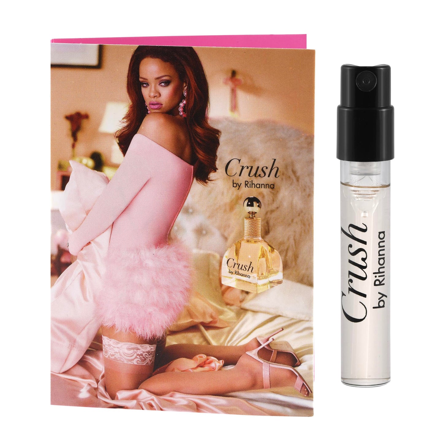 6 Rihana perfume samples for women: Crush, Reb'l Fleur, Kiss, Rogue, Rebelle, and Nude. Fragrance sample vial bottles perfume Set. Great for small gift or to try before purchasing bigger bottles.
