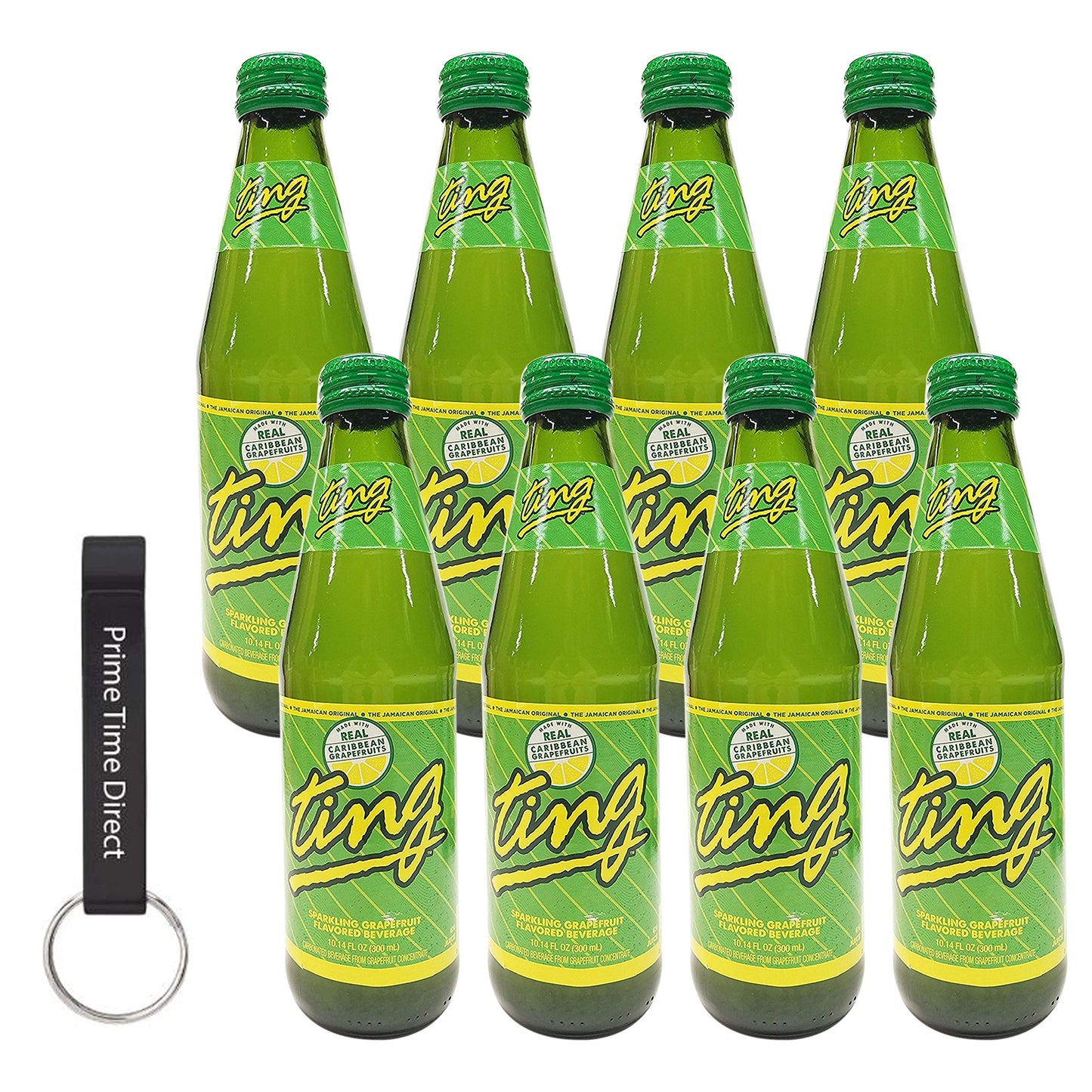 D&G Ting Soda Original Green 10.14 oz bottles (8 pack)