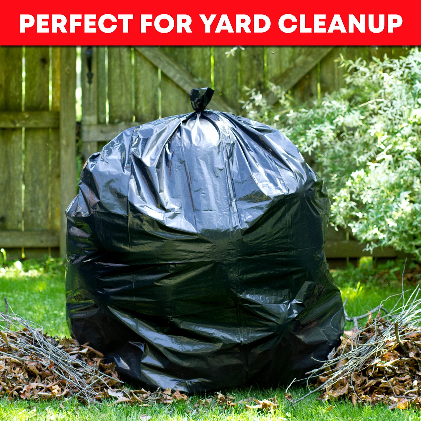 Tasker 30-33 Gallon Trash Bags (Value 250 Bags), Black Garbage Bags 30 Gallon - 32 Gallon - 33 Gallon - 35 Gallon. High Density Bags