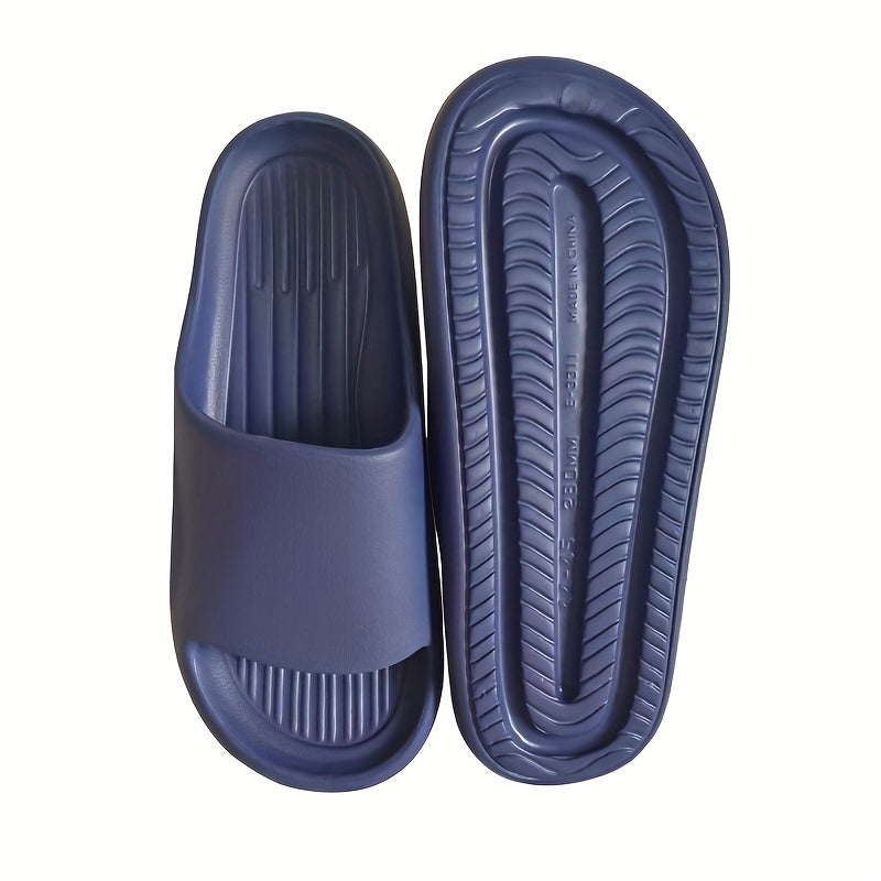 Mens Oversized Slippers - Ultra-Comfort Pillow Sole, Quik-Dry Eva, Odor-Eliminating - Versatile Beach to Home, Non-Slip Sandals