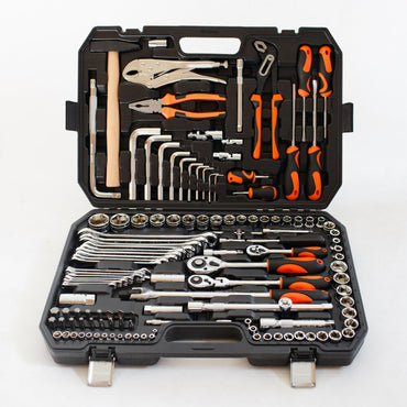A set of hand tools in case for machine tool machine case suitcase car