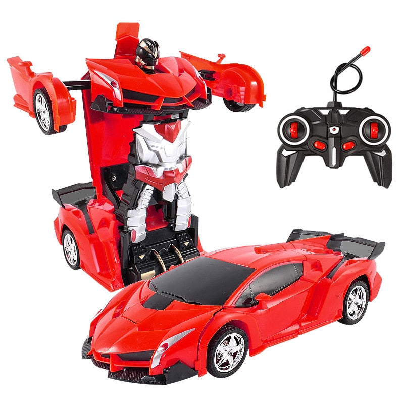 26 Styles RC Car Transformation Robots Sports Vehicle Model Robots Toys Remote Cool RC Deformation Cars Kids Toys Gifts For Boys