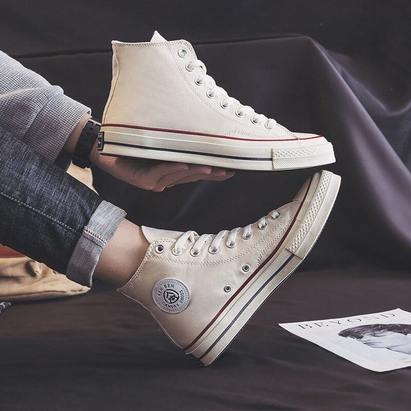 Women Canvas Boots Women's Fall High Help Tide Joker Sports Leisure Shoes Han Edition Couples Bond Sneakers For Women