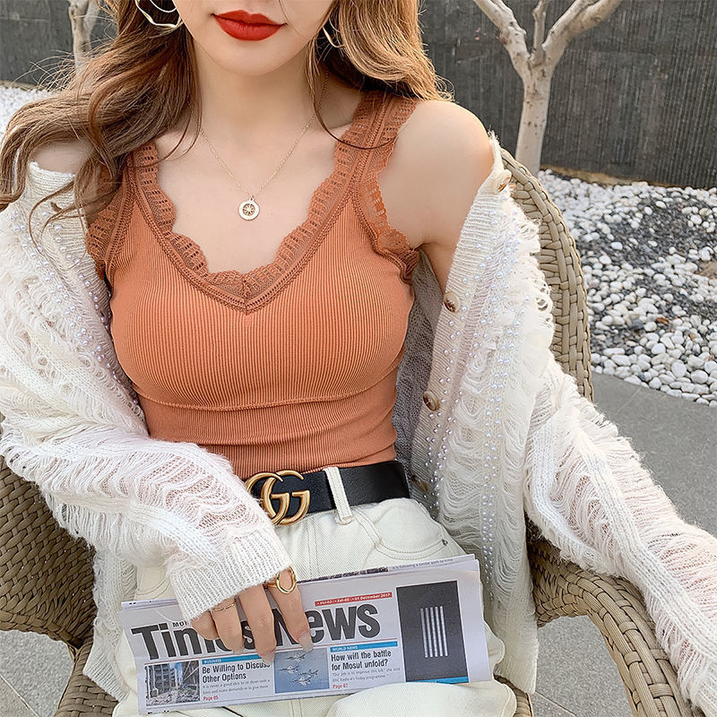 Summer Top Women Sleeveless Lace Tank Top Sexy Women's T-shirt Vest Tank Tops Female Vest Tops White Black Underwear Women