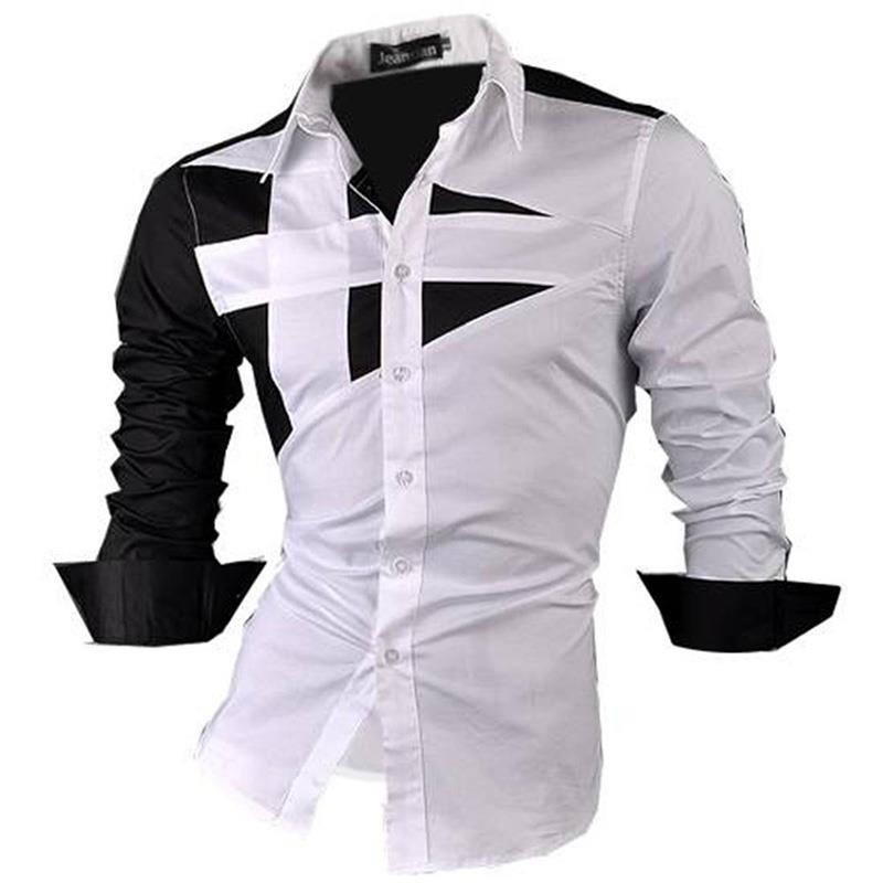 jeansian Spring Autumn Features Shirts Men Casual Jeans Shirt New Arrival Long Sleeve Casual Male Shirts Z001