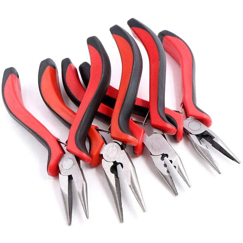 1 Piece Stainless Steel Needle Nose Pliers Jewelry Making Hand Tool Black 12.5cm