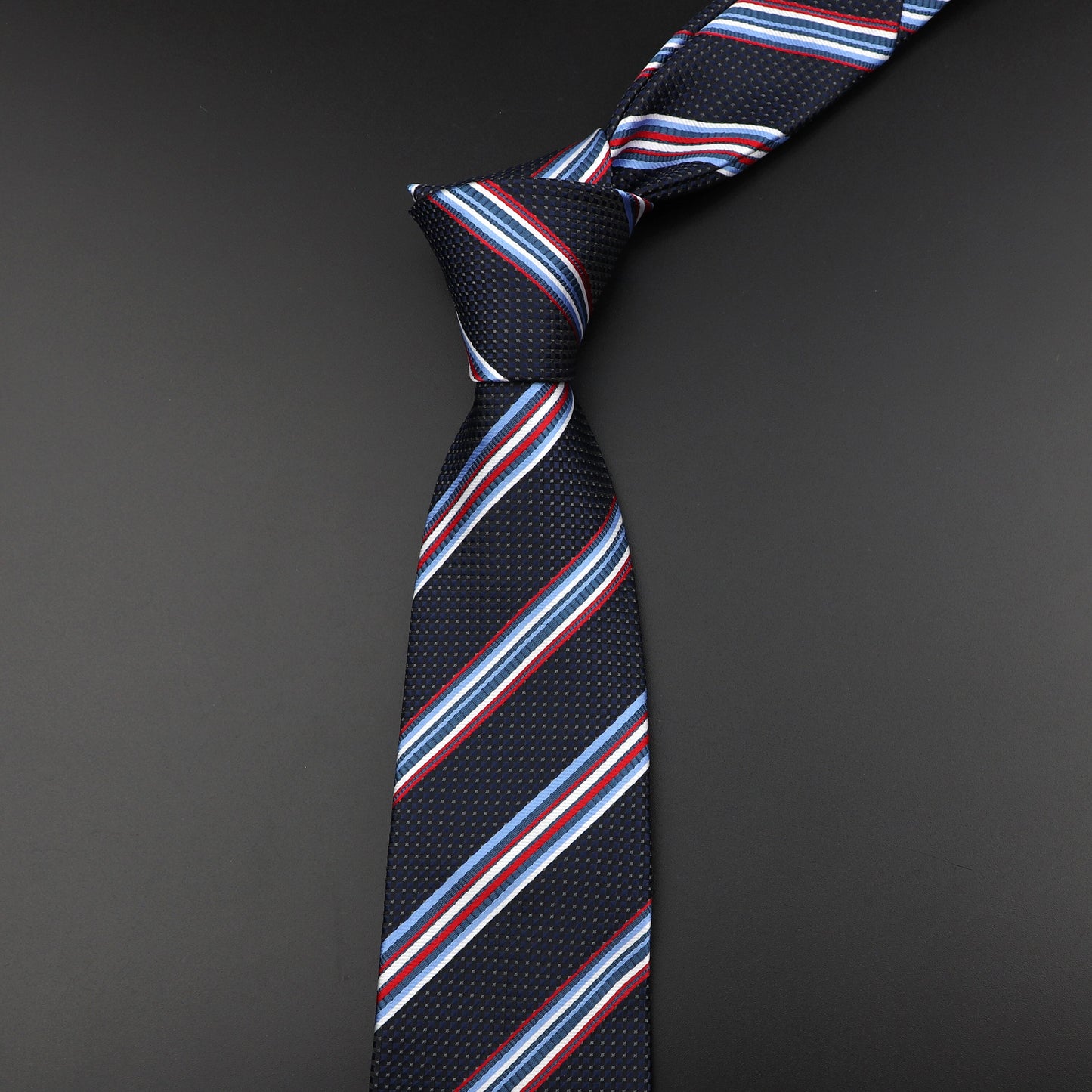 Fashion Polyester Necktie For Men Business Meeting Gravatas Homens Men's Formal 7cm Slim Striped Solid Tie Shirt Accessories Lot