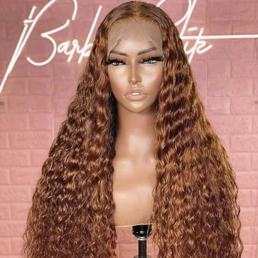 Wholesale Before Lace 13*4 Wig Brown Long Hair Small Curls Fashion Women in Africa and America