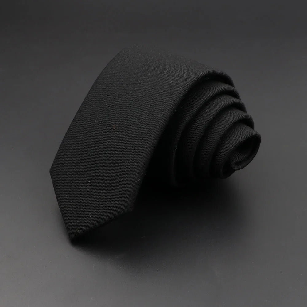 Mens Ties 6cm Classic Cotton Handmade Skinny Grey Plaid Neckties Striped Narrow Collar Slim Cashmere Casual Tie Accessories Gift