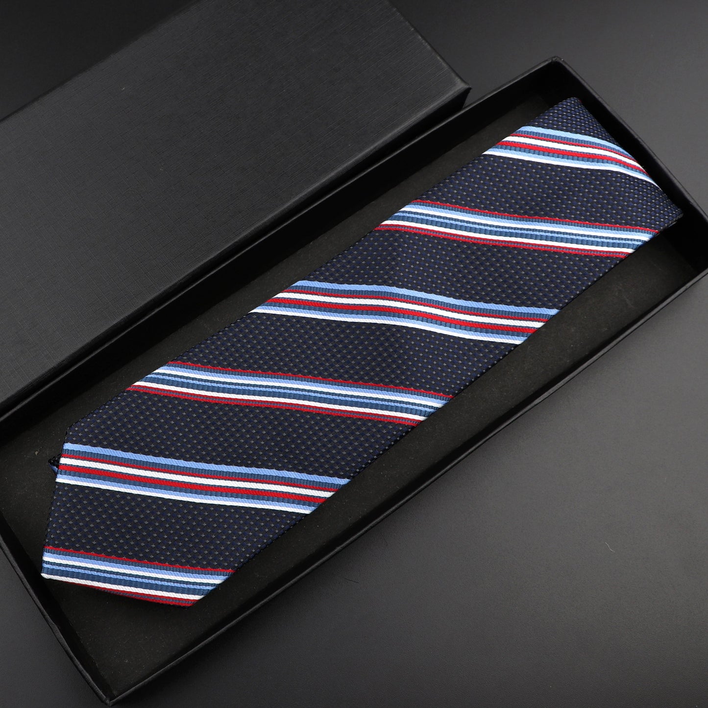 Fashion Polyester Necktie For Men Business Meeting Gravatas Homens Men's Formal 7cm Slim Striped Solid Tie Shirt Accessories Lot