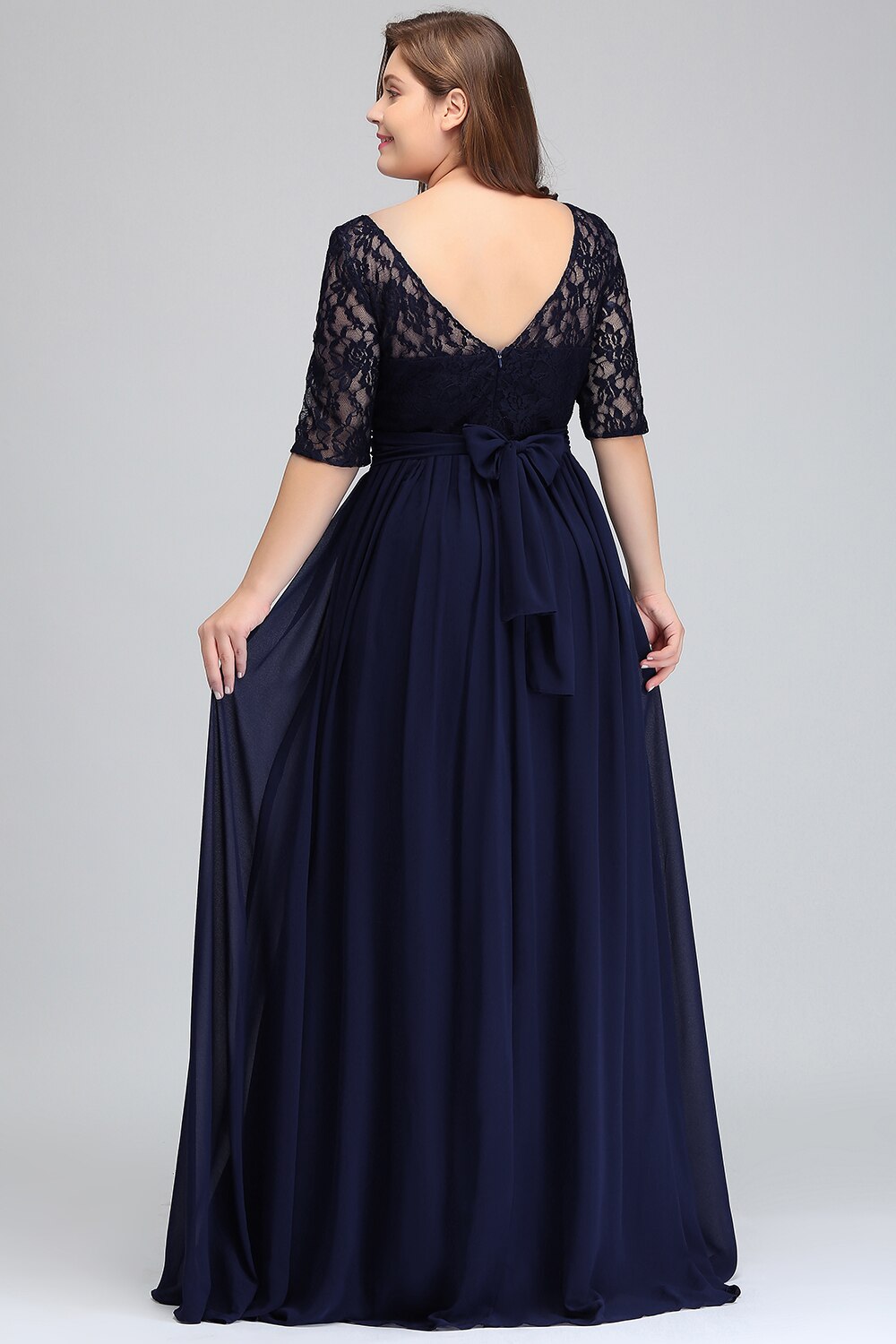 24Hours Ship New Arrivals Long Evening Dresses Chiffon Mother of the Bride Dresses with Formal Party Dress Robe De Soiree