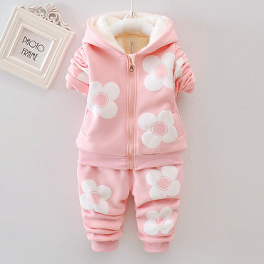 Baby Girls Clothing Set 2019 Winter Fashion Children Clothes Kids Toddler Sport Suit Cotton Tracksuit Clothes For 1 2 3 4 Years