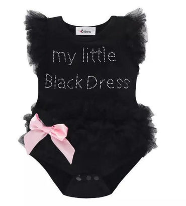 Newborn Baby Girls Bodysuit Romper Lace Dress Kids Clothes Sleeveless Infant Vest Jumpsuit Letter Toddler Playsuit Outfits A417