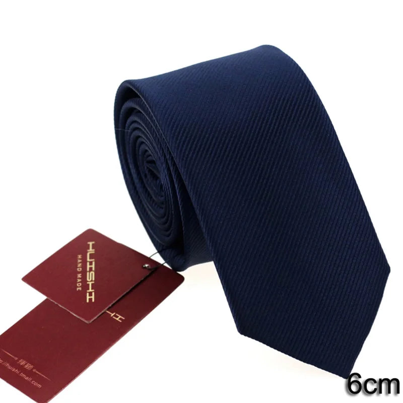 Banquet England Style Necktie Journalist Stripe Shape Waterproof Tie Men Formal Business Navy Solid Suit Evening Dress Neck Tie