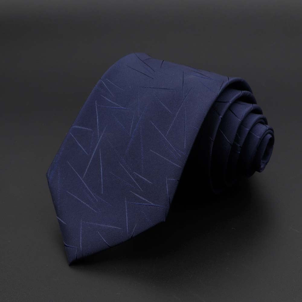 New Men's Tie Classic Solid Color Stripe Flower Floral 8cm Jacquard Necktie Accessories Daily Wear Cravat Wedding Party Gift