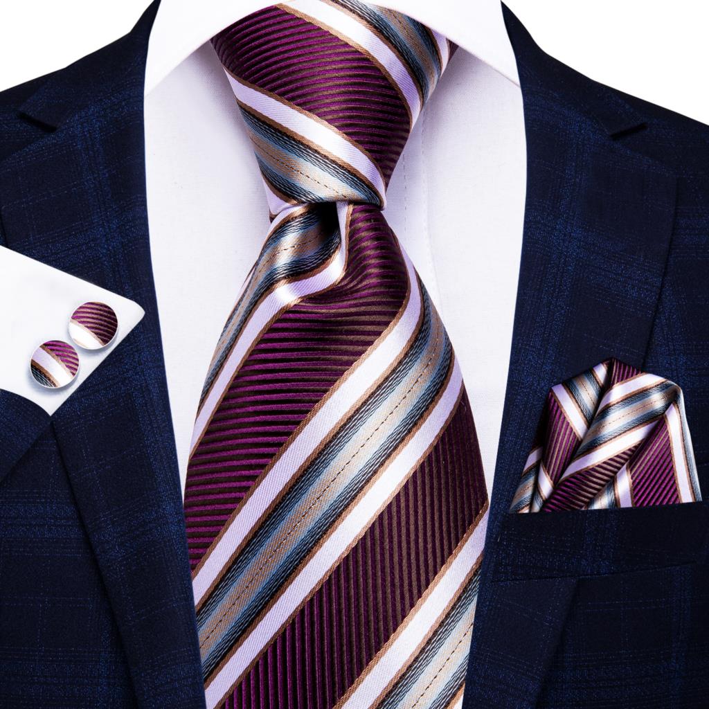 Hi-Tie Blue Business Solid 100% Silk Men's Tie NeckTie 8.5cm Ties for Men Formal Luxury Wedding High Quality Gravata