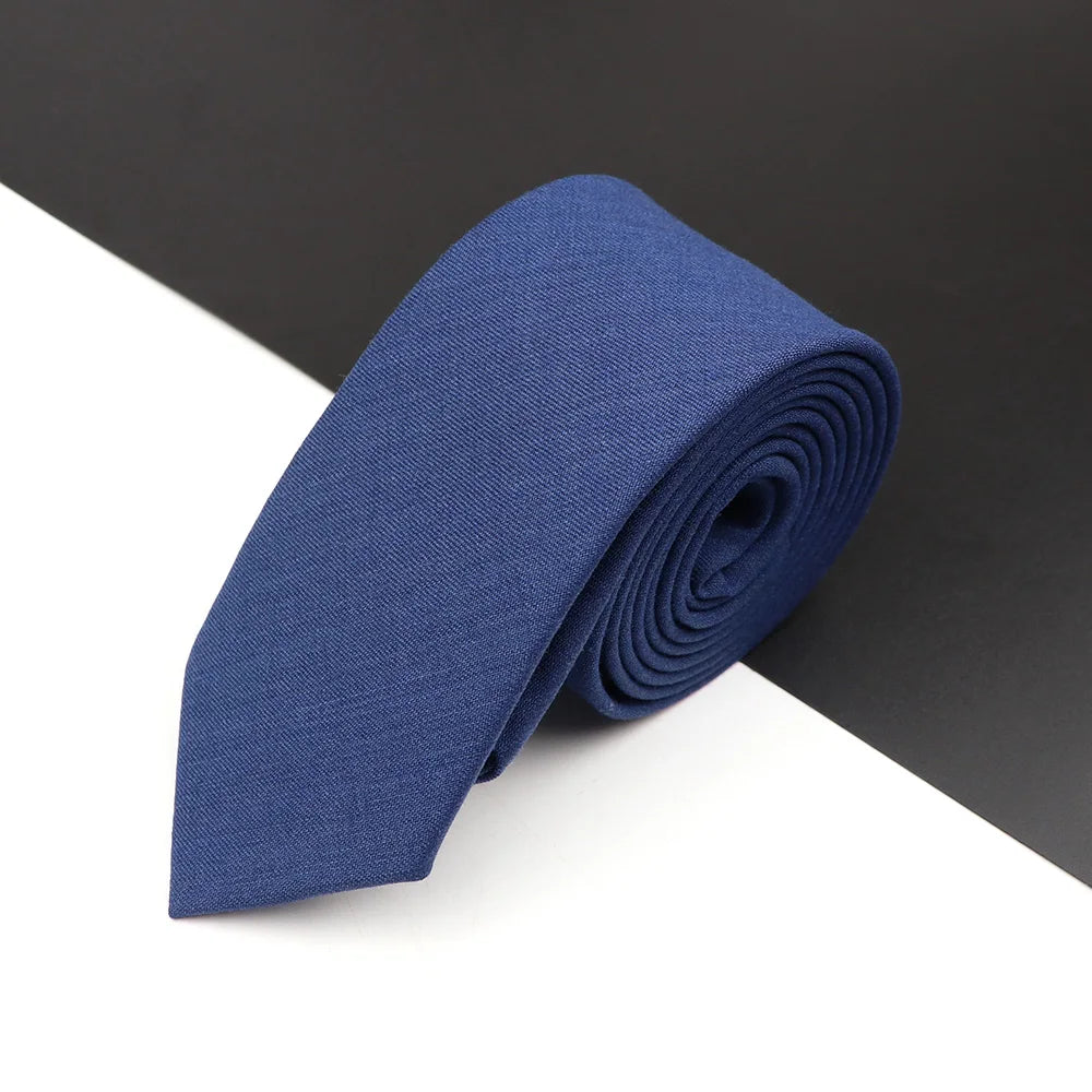High Quality Classical Color Black Grey Skinny 100% Wool Tie Men Necktie For Business Meeting Fashion Shirt Dress Accessories