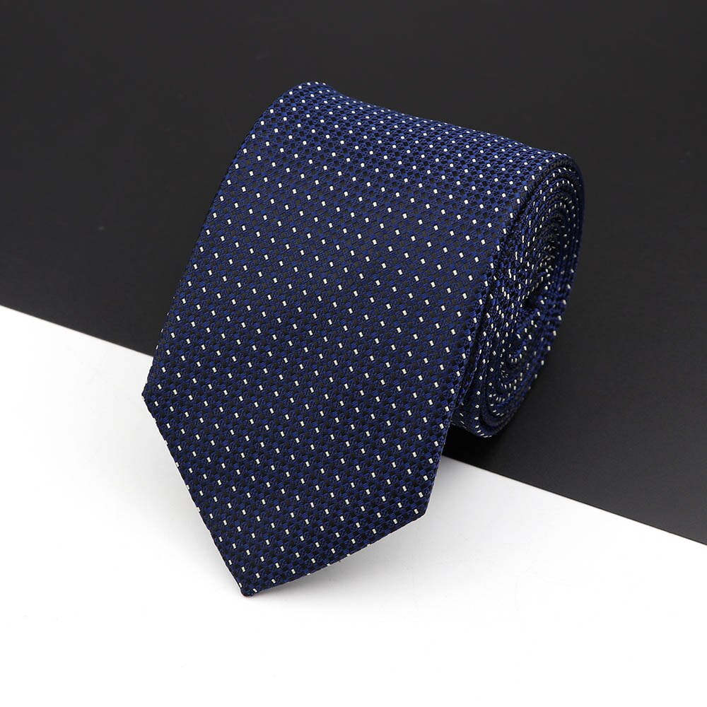 Fashion Polyester Necktie For Men Business Meeting Gravatas Homens Men's Formal 7cm Slim Striped Solid Tie Shirt Accessories Lot