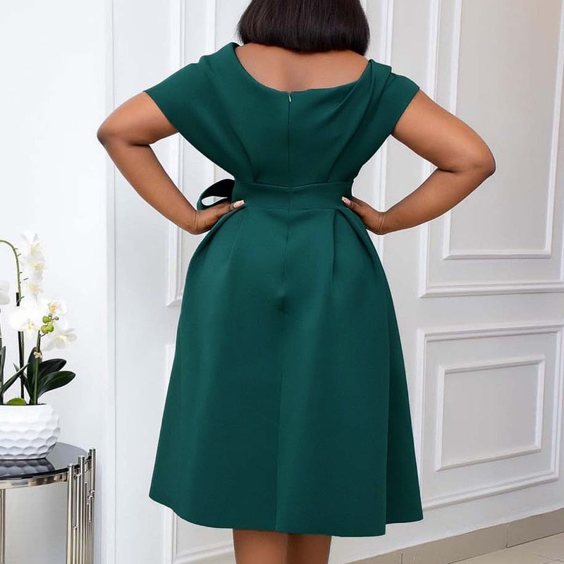 High Quality Women Dress Bow Elegant Wedding Party Dresses For Women 2023 Summer PlusSize Women Clothing S-XXXL Femme Vestidos