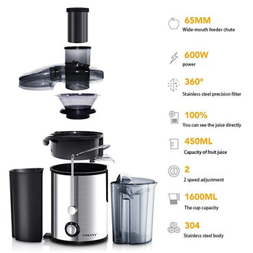 Portable Electric Blender Fruit Baby Food Juicer Milkshake Mixer Meat Grinder Multifunction Retro Juice Maker Machine