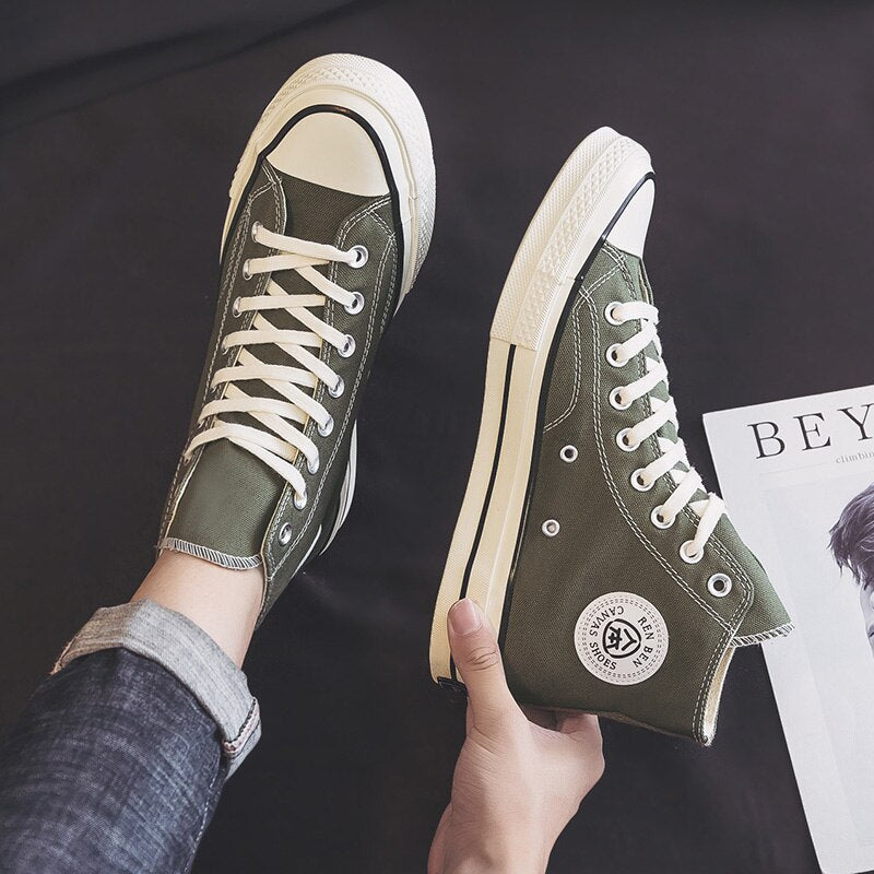 Women Canvas Boots Women's Fall High Help Tide Joker Sports Leisure Shoes Han Edition Couples Bond Sneakers For Women