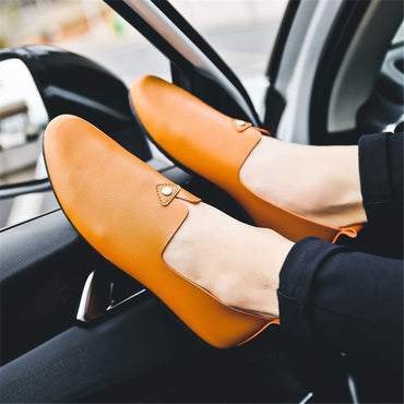 Leather Slip on Black Driving Shoes Brand Italian Men Loafers Moccasins 2021 Fashion Loafers Shoes Men's Casual Shoes Non-slip