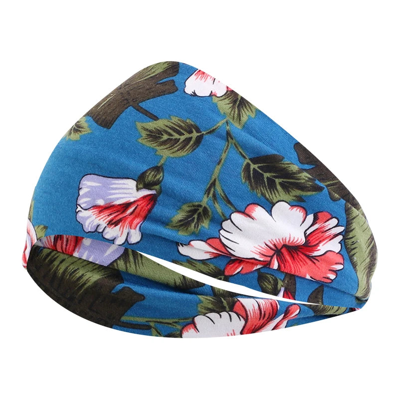 New Hair bands African Pattern Print Knotted Style Headband For Women Sport Yoga Salon Make Up Hair Wrap Fashion Accessories