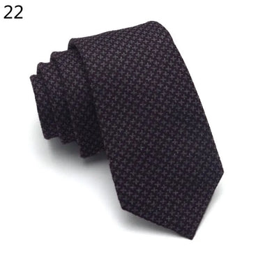 Fashion Men's Colourful Tie Cotton Formal Classic Plaid Ties Necktie Narrow Slim Skinny Cravate Narrow Thick Neckties For Man