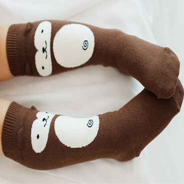 Cute Soft Cotton Kawaii Girls Boys Sock Duck Penguin Design Catoon Pattern Kids Socks Baby Long Socks