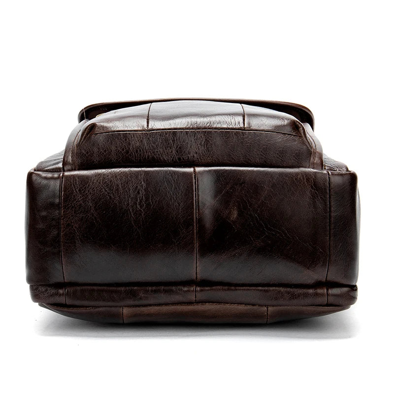 WESTAL Men's Bag Genuine Leather Designer Men's Shoulder Bags Crossbody Bags for Men Messenger Bag Men Leather Handbag Male 8870