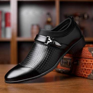 Men's dress shoes Leather Men Formal Shoes Large Size 45-48 Fashion Men Classic Business PU Shoes For Gentleman Sneakers