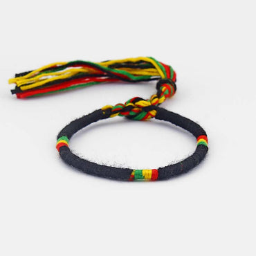 1PC Rasta Friendship Bracelet Wristband Cotton Silk Adjustable Braided Bracelet