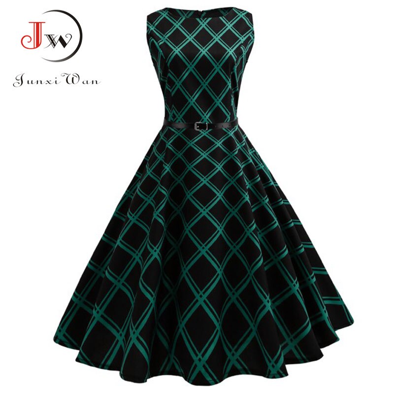 Summer Womens Dresses 2022 Casual Floral Retro Vintage 50s 60s Robe Rockabilly Swing Pinup Vestidos Valentines Day Party Dress