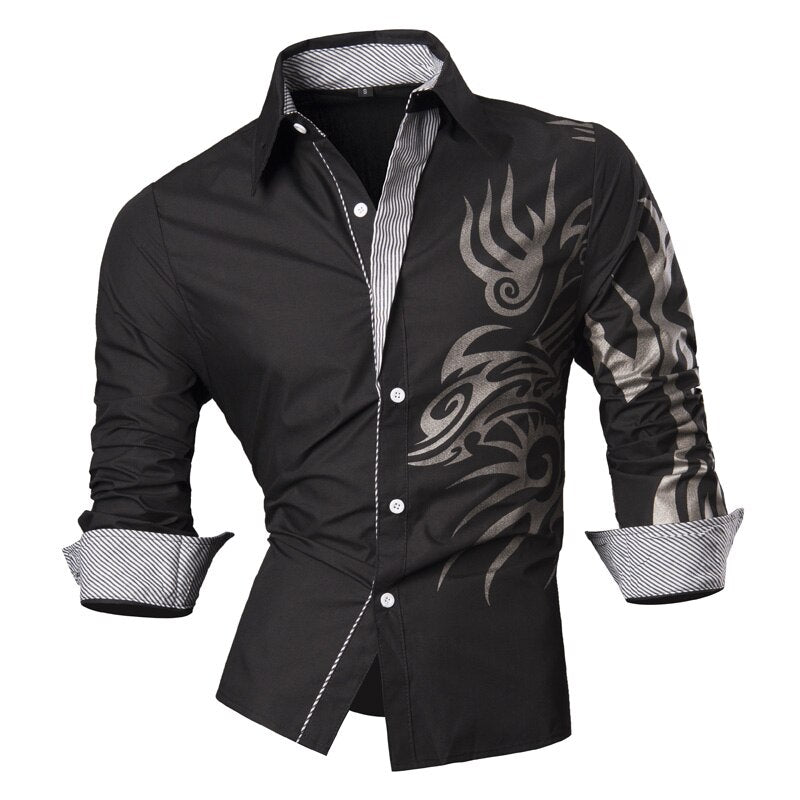 jeansian Spring Autumn Features Shirts Men Casual Jeans Shirt New Arrival Long Sleeve Casual Male Shirts Z001