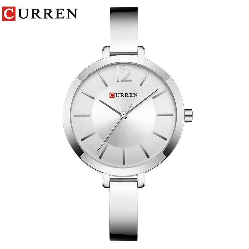CURREN Fashion Dress Ladies Bracelet Watches Womens Quartz Stainless Steel Band Wristwatch Hot Gift Women's Watch Reloj Mujer