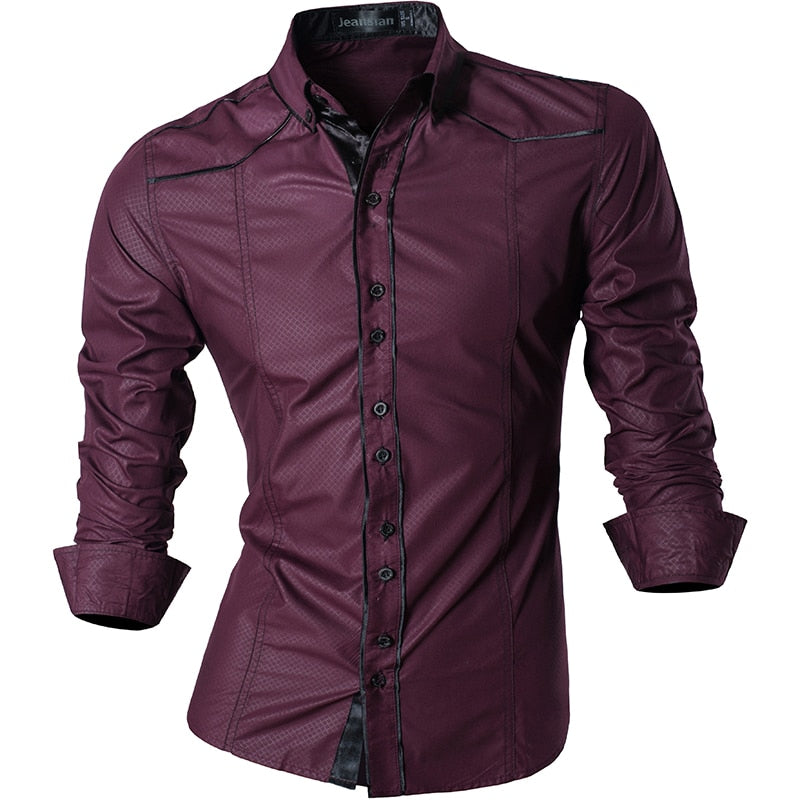 jeansian Spring Autumn Features Shirts Men Casual Shirt New Arrival Long Sleeve Casual Male Shirts Z034
